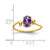 14k 7x5mm Oval Amethyst ring - Y4-DAE1859A-4382