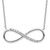 Sterling Silver Rhodium-plated with CZ Infinity w/ 2 IN EXT Necklace - QG-517B0FC5-8846