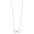 Sterling Silver Rhodium-plated with CZ Infinity w/ 2 IN EXT Necklace - QG-58F8E4AE-6960