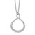 Sterling Silver Rhodium-plated with CZ Infinity w/ 2 IN EXT Necklace - QG-AF57183E-2274