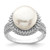Sterling Silver Rhod-plat 11-12mm White FWC Pearl Ring - QR-09C4D8FF-5471