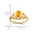 14k 7x5mm Oval Citrine ring - Y4-83A3E54D-5029