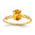 14k 7x5mm Oval Citrine ring - Y4-C5E113F3-9746
