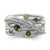 Sterling Silver Rhod-plat Chrome Diopside and Peridot Ring - QR-6D4A778A-7569