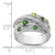 Sterling Silver Rhod-plat Chrome Diopside and Peridot Ring - QR-B97C841B-9186