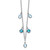 Sterling Silver Rhod-plat London and Sky Blue Topaz w/ 2in ext. Necklace