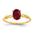 14k 7x5mm Oval Created Ruby ring - Y4-7D6FB36F-9138