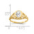 14k 7x5mm Oval Cubic Zirconia ring - Y4-A1CEF2A0-2208