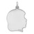 Sterling Silver Rhod-plate Eng. Girl Polished Front/Satin Back Disc Charm - QM-471F5E1B-9082
