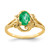 14k 7x5mm Oval Emerald ring - Y2-583868F6-7404