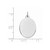 Sterling Silver Rhod-plate Eng. Oval Polish Front/Satin Back Disc Charm - QM-16EDD419-3446
