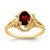 14k 7x5mm Oval Garnet ring - Y2-F3C01B33-8623