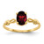 14k 7x5mm Oval Garnet ring - Y4-F0A539EA-5663