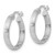 Sterling Silver Rhod-plated 2.5mm Polished/Satin Diamond-cut Hoop Earrings - QE-8625073E-9954