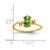 14k 7x5mm Oval Peridot Checker ring - Y4-421996A0-5164
