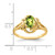 14k 7x5mm Oval Peridot ring - Y2-4DAEDE57-2825