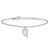 Sterling Silver Rhod-plated CZ Half Heart 7.25in w/1 in ext 2 Bracelet Set