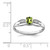 Sterling Silver Rhod-plated Diamond Peridot Ring - QR-AB6AE084-2781