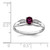 Sterling Silver Rhod-plated Diamond Rhodolite Garnet Ring - QR-9B799F5C-9812