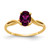 14k 7x5mm Oval Rhodolite Garnet ring - Y2-8A06CC00-5251