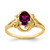 14k 7x5mm Oval Rhodolite Garnet ring - Y2-EAC9CBC3-1219