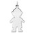 Sterling Silver Rhod-plated Eng. Boy Polished Front/Satin Back Disc Charm - QM-8DDECFD9-7784