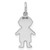 Sterling Silver Rhod-plated Eng. Boy Polished Front/Satin Back Disc Charm - QM-C9F3BD0C-8726