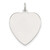 Sterling Silver Rhod-plated Eng. Heart Polish Front/Satin Back Disc Charm - QM-55C64D97-7572