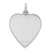 Sterling Silver Rhod-plated Eng. Heart Polish Front/Satin Back Disc Charm - QM-A49AEF88-2206