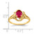 14k 7x5mm Oval Ruby ring - Y2-1CEE7E53-8709