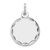 Sterling Silver Rhod-plated Eng. Rnd Polish Front/Satin Back Disc Charm - QM-2CBC3CAC-9973