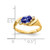 14k 7x5mm Oval Tanzanite AA Diamond ring