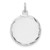 Sterling Silver Rhod-plated Eng. Rnd Polish Front/Satin Back Disc Charm - QM-77701B37-3617