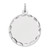 Sterling Silver Rhod-plated Eng. Rnd Polish Front/Satin Back Disc Charm - QM-7CE9FF48-8715