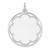 Sterling Silver Rhod-plated Eng. Rnd Polish Front/Satin Back Disc Charm - QM-88616AB1-4622