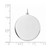 Sterling Silver Rhod-plated Eng. Rnd Polish Front/Satin Back Disc Charm - QM-8DCF9A84-9487