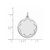 Sterling Silver Rhod-plated Eng. Rnd Polish Front/Satin Back Disc Charm - QM-C52DBF97-6496