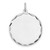 Sterling Silver Rhod-plated Eng. Rnd Polish Front/Satin Back Disc Charm - QM-EC1ED629-6224