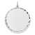 Sterling Silver Rhod-plated ENG. Round Polish Front/Satin Back Disc Charm - QM-55063CC3-9202