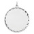 Sterling Silver Rhod-plated ENG. Round Polished Front/Back Disc Charm - QM-B499C50D-9629