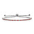 Sterling Silver Rhod-plated January Red CZ Adjustable Bracelet