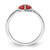 Sterling Silver Rhod-plated Polished & Enameled Ladybug Children's Ring - QR-7086878C-2499