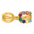 14k 8 Birthstone Wrap Mother's Ring Mounting