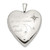 Sterling Silver Rhod-pltd 20mm LOVE TO THE MOON Diamond Heart Locket
