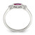 Sterling Silver Rhod-pltd Polished Created Ruby and White Topaz Ring - QR-330467A5-2990