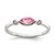 Sterling Silver Rhod-pltd Polished Pink Tourmaline/ White Topaz Ring - QR-041536AF-6322