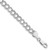 Sterling Silver RH-plated 6mm Solid Double Link Charm Bracelet - QG-E4259828-3979