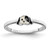 Sterling Silver RH-plated Black & White Enameled Puppy Children's Ring - QR-5F93410F-4731