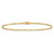 14K 8 inch 1.8mm Flat Figaro with Lobster Clasp Bracelet