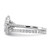 Sterling Silver RH-plated CZ Halo Engagement Ring and Eternity Band Set - QR-A7C516AE-9437